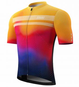 Souke Short Sleeve Cycling Jersey for Men - CS1104 - ORANGE