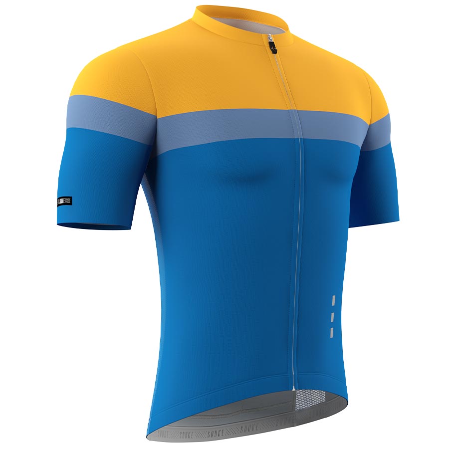 Souke, Soukesports, Cycling Jersey, Cycling Shorts, Bike shorts, Men's Cycling Shorts, Cycling Jersey CS1106-Yellow-Blue