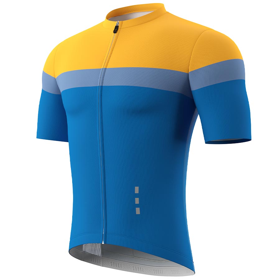 Souke, Soukesports, Cycling Jersey, Cycling Shorts, Bike shorts, Men's Cycling Shorts, Cycling Jersey CS1106-Yellow-Blue