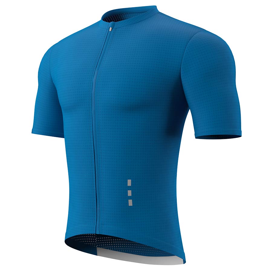 SOUKE, SOUKE SPORTS, BLUE, CS1101, MEN'S, CYCLING JERSEY PRO, SUMMER,Men's Cycling SSL Jersey, HIGH VISIABLE, QUICK DRY, with 3 Rear Pockets, HI RACE.