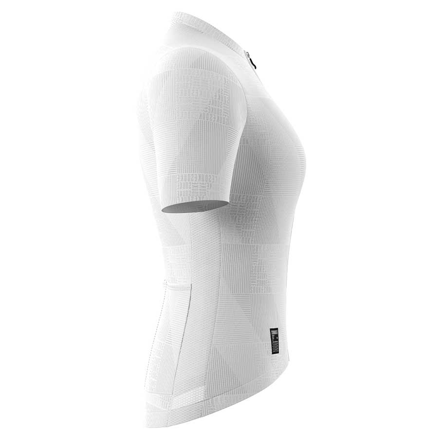 SOUKE, SOUKE SPORTS, WHITE, CS3103, WOMEN'S, SUMMER, WOMEN'S Cycling SSL Jersey, QUICK DRY, with 3 Rear Pockets, TOP, BIKER SHORT, EXTREME COMFORT, HI RACE.