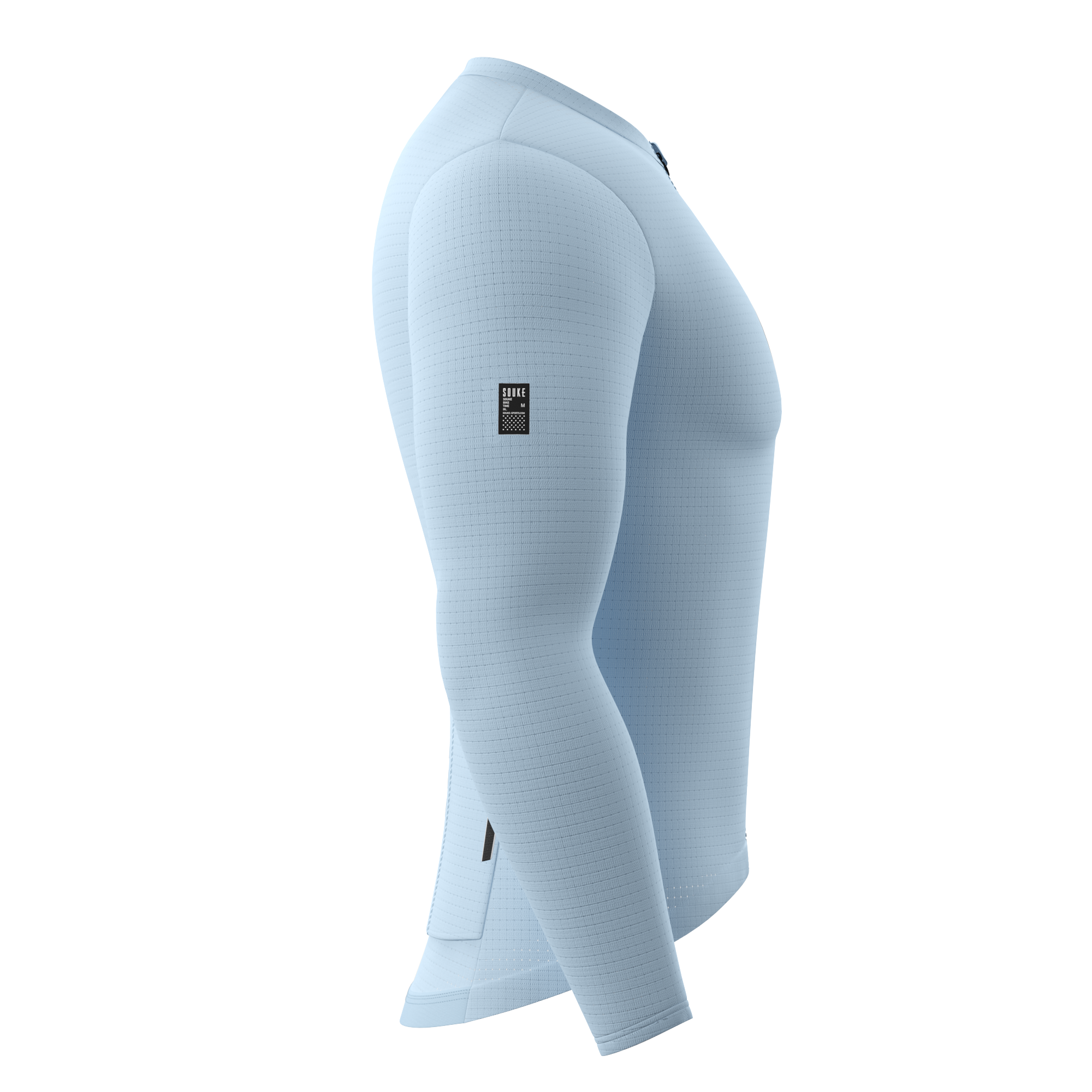 Souke, Soukesports, Cycling Jersey, Race Cut and Light Weight, Men's Long Sleeve Cycling Jersey, Cycling Jersey-CL1201 - Grey. Autumn or Winter, Quick dry