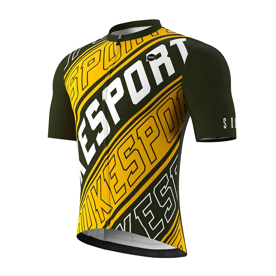 Souke, Soukesports, Cycling Jersey, Race Cut and Light Weight, Men's Short Sleeve Cycling Jersey, Cycling Jersey-CL1201 - Grey. Autumn or Winter, Quick dry