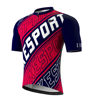SOUKE LOGO Team Bike Jersey CS1108 - Red&Blue