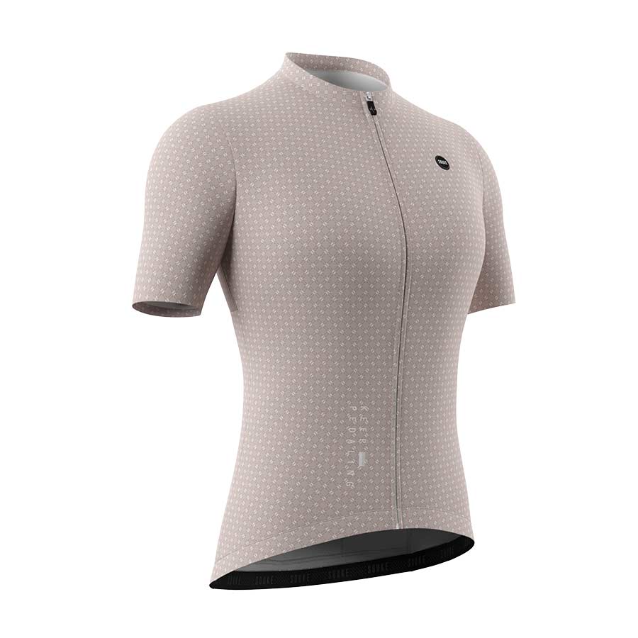Womens Non-Conformist Cycling Jersey CS3102-Beige - Image 4