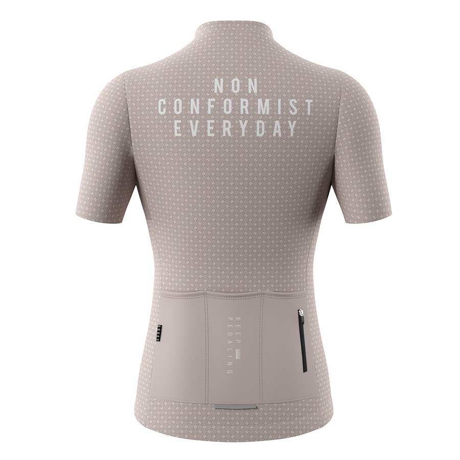 Womens Non-Conformist Cycling Jersey CS3102-Beige - Image 6