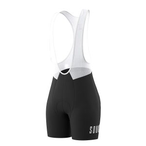 souke sports, souke, cycling bib shorts, bib shorts for women, souke bs1502, black bib shorts, women's bibs, cycling clothing, women's cycling bottoms, bibs with Chamois,